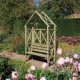 Rustic Garden Arch with Seat