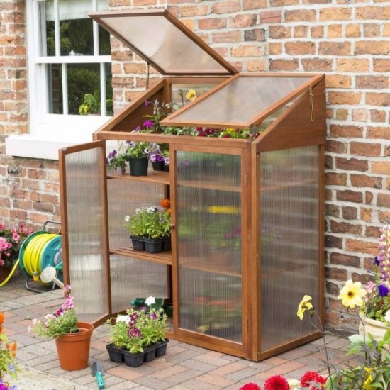 Hardwood Mini Greenhouse