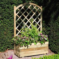 Rectangular Planter & Lattice