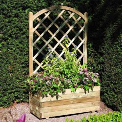 Rectangular Planter & Lattice