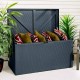 Metal Deck Box - Anthracite Grey - 665 x 1320 x 690mm