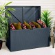 Metal Deck Box - Anthracite Grey - 665 x 1320 x 690mm