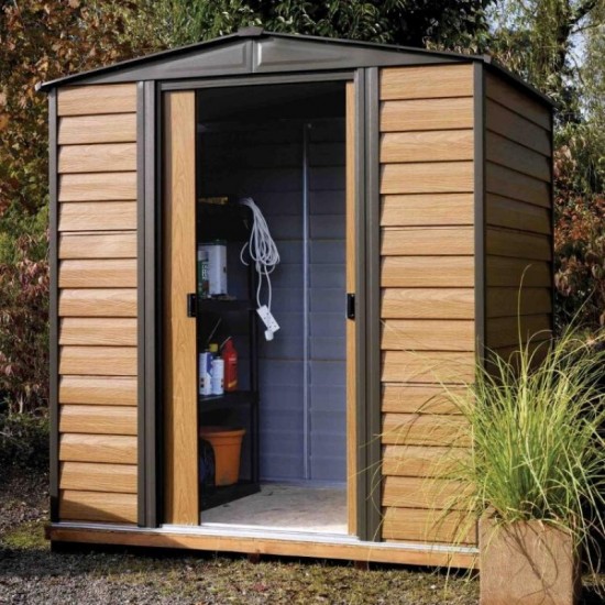 Woodvale Metal Apex Shed - 6 x 5 ft