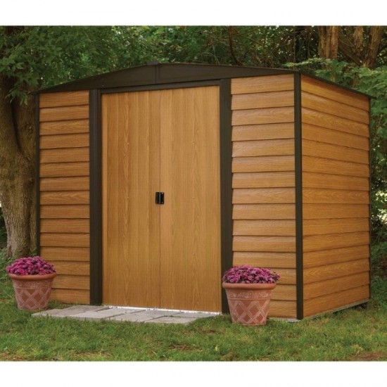 Woodvale Metal Apex Shed - 8 x 6 ft