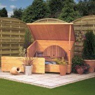 Garden Chest - Dipped Honey Brown - 920 x 1375 x 895mm