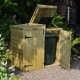 Apex Bin Store - Natural Timber - 1200 x 915 x 355mm