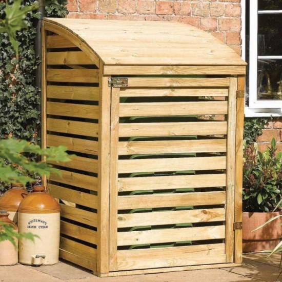 Single Bin Store - Natural Timber - 1280 x 800 x 820mm