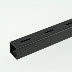 ProFrame 2m Black Single Slot Square Tube