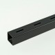 ProFrame 2m Black Single Slot Square Tube