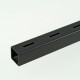 ProFrame 2m Black Single Slot Square Tube