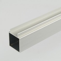 ProFrame 2m Self Colour Aluminium Double Finned Square Tube - Single Face