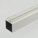 ProFrame 2m Self Colour Aluminium Double Finned Square Tube - Single Face
