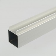 ProFrame 2m Self Colour Aluminium Double Finned Square Tube - Single Face