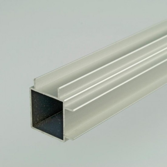 ProFrame 2m Self Colour Aluminium Double Finned Square Tube - Adjacent Face
