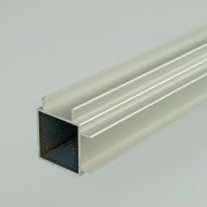 ProFrame 2m Self Colour Aluminium Double Finned Square Tube - Adjacent Face