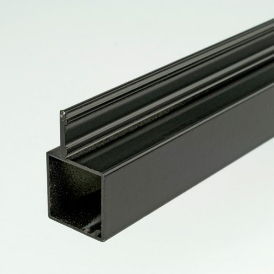 ProFrame 2m Black Aluminium Single Fin Square Tube