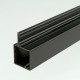 ProFrame 2m Black Aluminium Single Fin Square Tube