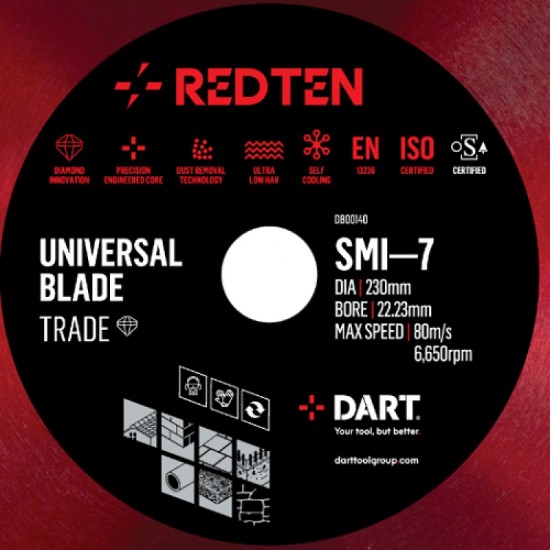 Dart Red Ten SMI-7 115mm Diamond Blade