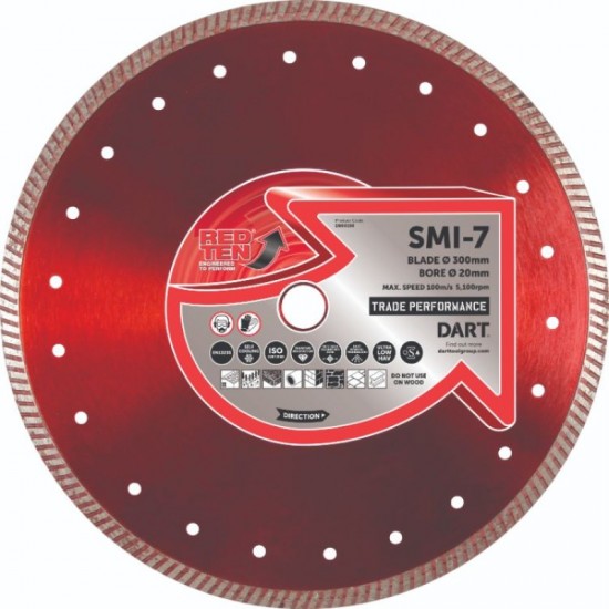 Dart Red Ten SMI-7 300mm Diamond Blade