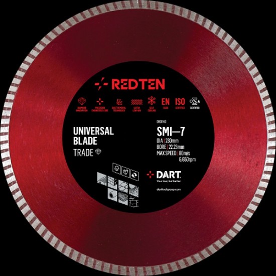 Dart Red Ten SMI-7 300mm Diamond Blade