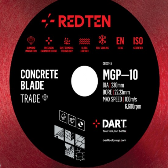 Dart Red Ten MGP-10 115mm Diamond Blade