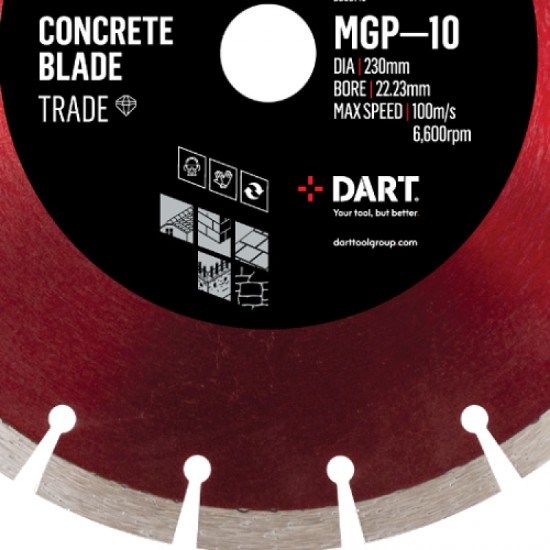 Dart Red Ten MGP-10 115mm Diamond Blade