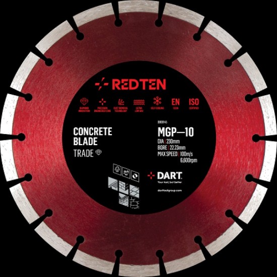 Dart Red Ten MGP-10 230mm Diamond Blade