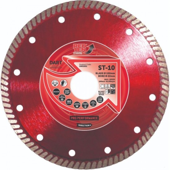 Dart Red Ten ST-10 150mm Diamond Blade