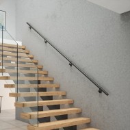 Rothley Matt Black  Stair Handrail Kit 3.6m