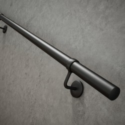 Rothley Matt Black  Stair Handrail Kit 3.6m