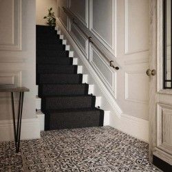 Rothley Drift Wood Matt Black Stair Handrail Kit 3.6m
