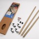 Rothley Drift Wood Matt Black Stair Handrail Kit 3.6m