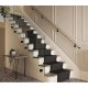 Rothley Drift Wood Matt Black Stair Handrail Kit 3.6m