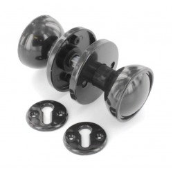 60mm Brown Plastic Mortice Door Knob Handles Set