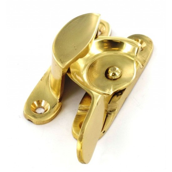 Polished Brass Fitch Fastener Sash Window Swivel Type Lock