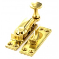 Polished Brass Arm Type Sash Fastener