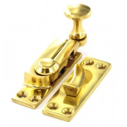 Polished Brass Arm Type Sash Fastener