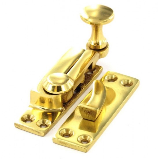 Polished Brass Arm Type Sash Fastener