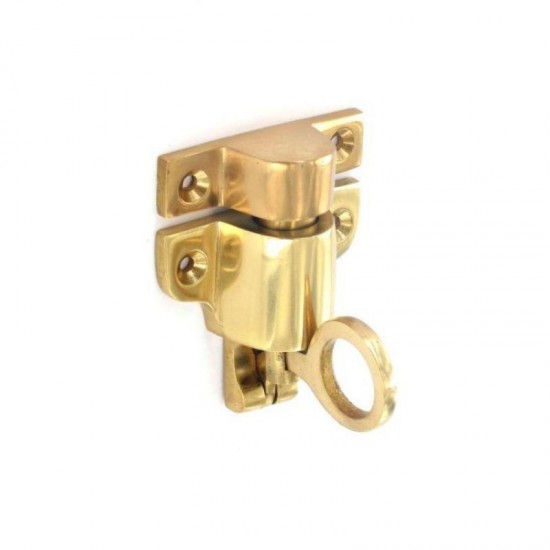 Polished Brass Fanlight Catch