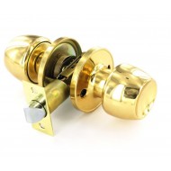 Polished Brass Passage Knob Set