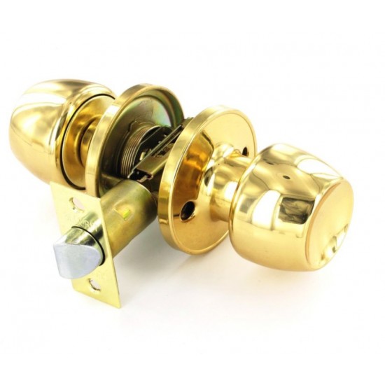 Polished Brass Passage Knob Set
