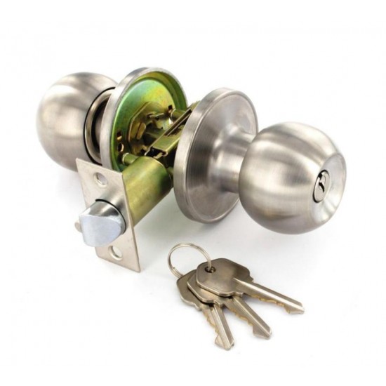 Stainless Steel Entrance Knob Set