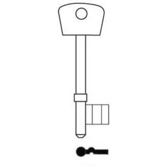 KB436/6G Pipesafe Key Blank