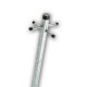 Washing Line Clothes Post Pole 2.4m (Galvanised)