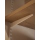 1000mm White Twin Slot Upright