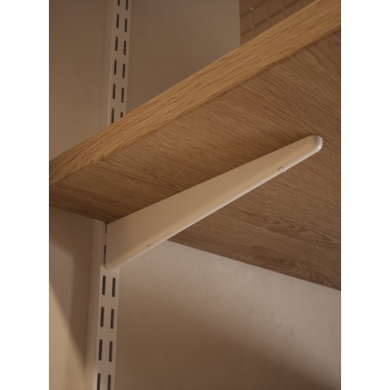 370mm White Twin Slot Shelving Bracket