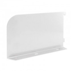 200mm White Twin Slot Shelf Ends