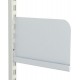 200mm White Twin Slot Shelf Ends