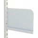 250mm White Twin Slot Shelf Ends