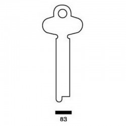 38mm Flat Steel Key Blank